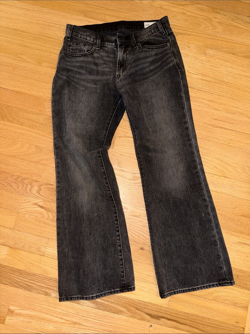 GAP Black Denim Jeans with White Label